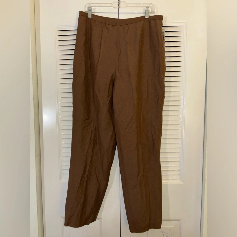 Brown Women's Straight-Leg Pants